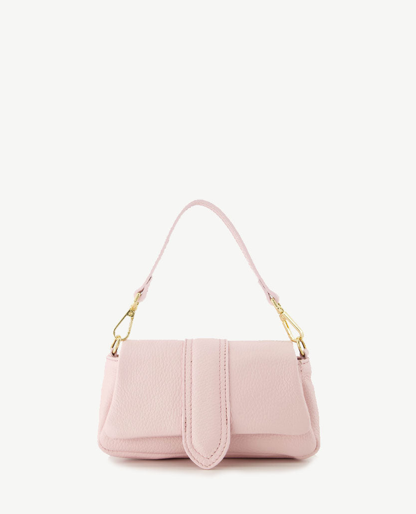 Tas - Jasmin - klein - Leer - Zacht rose