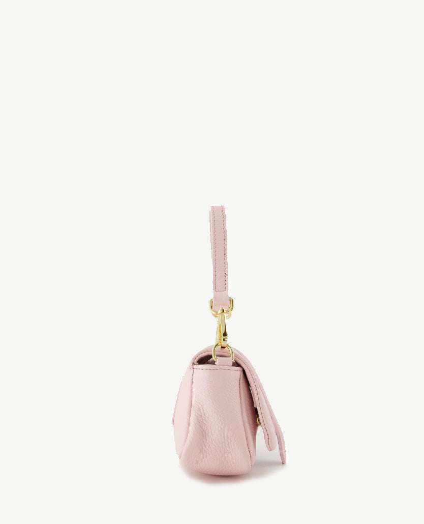 Tas - Jasmin - klein - Leer - Zacht rose