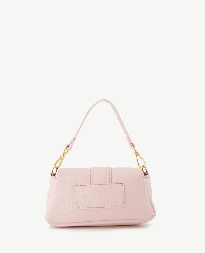 Tas - Jasmin - klein - Leer - Zacht rose