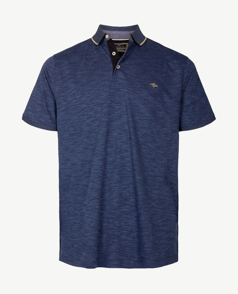 Baileys - Polo - Two tone - Blauw met wit en beige