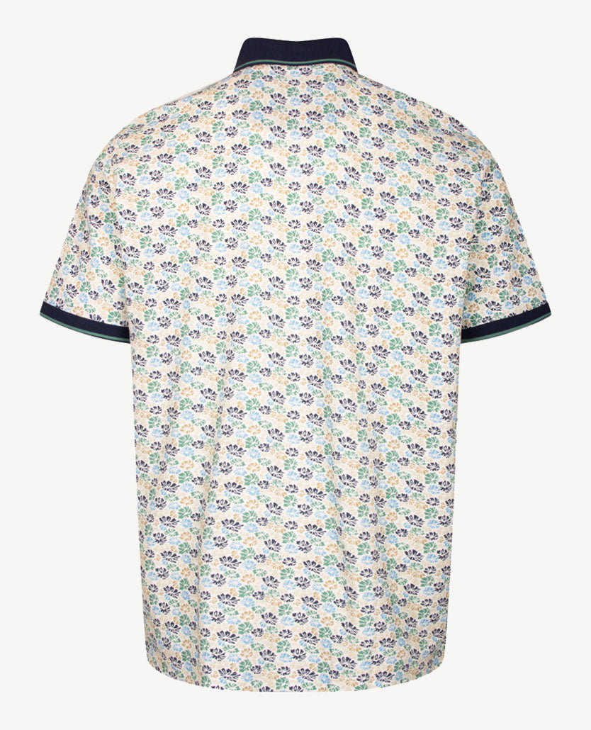 Baileys - Polo - Bloem - Navy, blue, groen, beige en off-white