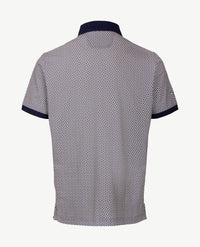 Baileys - Polo met borstzak - Blokje in navy met zalm, blue en wit