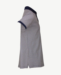 Baileys - Polo met borstzak - Blokje in navy met zalm, blue en wit