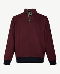 Baileys - Polo  met rits - Bordeaux two tone