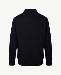 Baileys  - Vest - Met rits - Gebreid - Met streep effect - Navy
