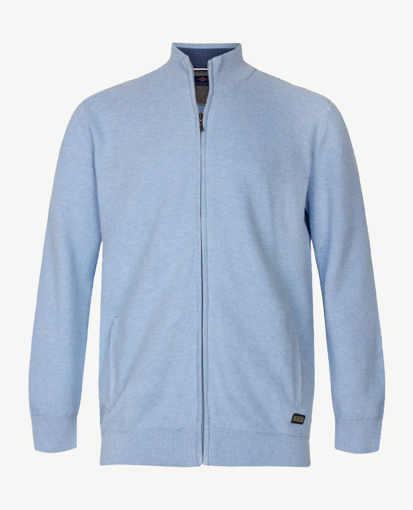 Baileys  - Vest - Gebreid - Met rits en zakken - Blue