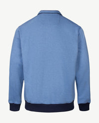 Baileys - Herenvest met rits - Dun streepje - Middenblauw