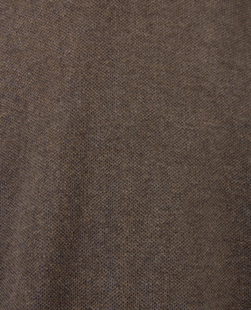 Baileys - Polo met rits - Gebreid - Two tone - Taupe met navy