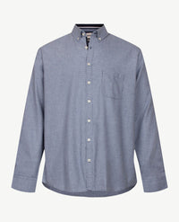 Brax - Daniel C - Flanel - pied de poule - Blauw met wit