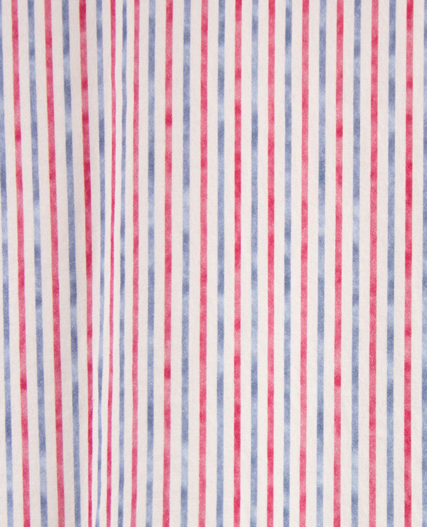 Brax - Daniel S - Overhemd - Streepje rood, wit en blauw