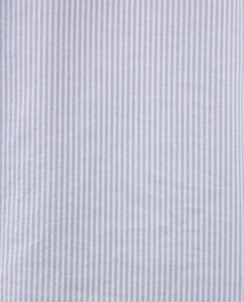 Brax - Daniel S - Overhemd Oxford - Streepje blue met wit