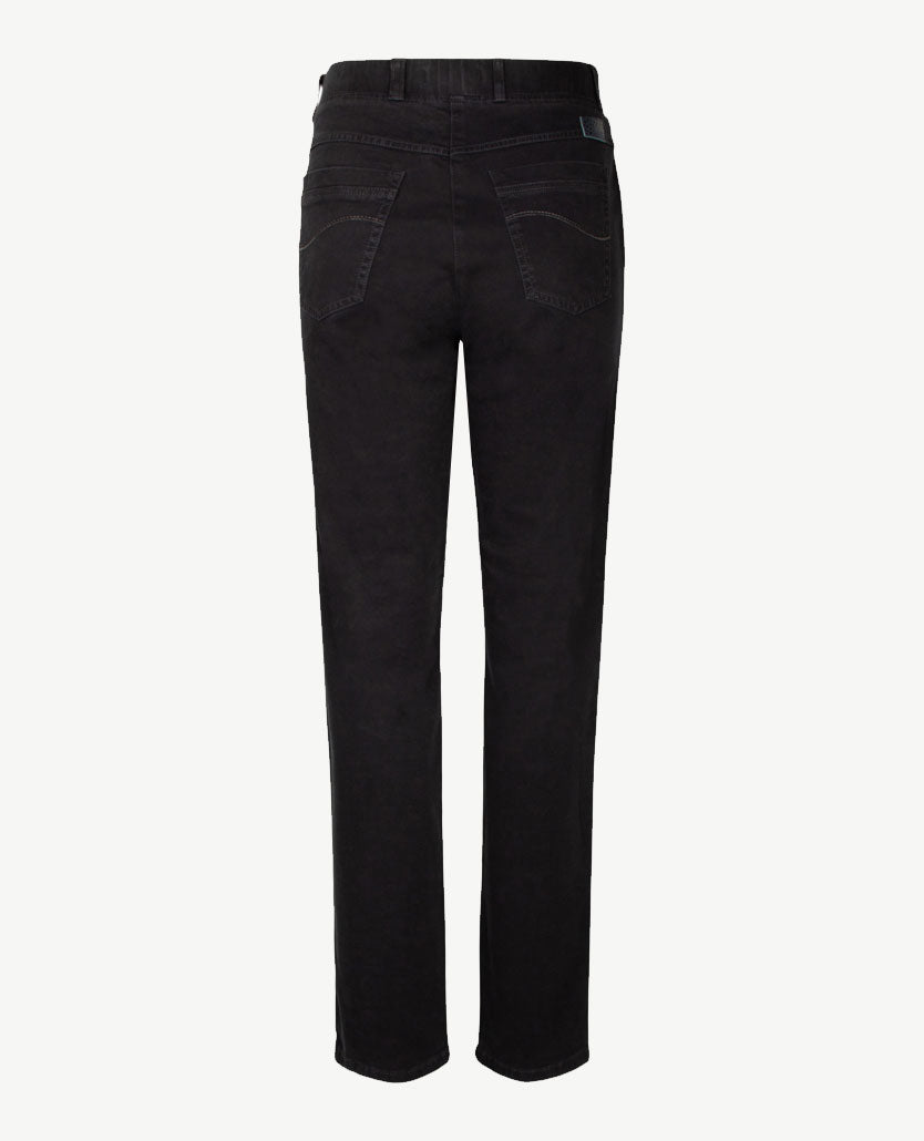 Brax Raphaela - Lavina Zip - Elastiek rondom - winter katoen - Korte lengte -  Navy
