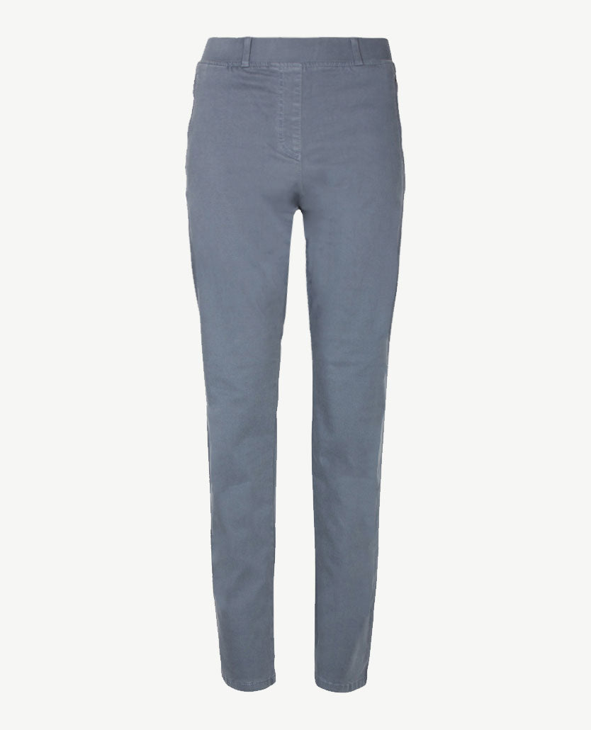 Brax Raphaela - Lavina Zip - Elastiek rondom - winter katoen - Korte lengte - Smokey blue