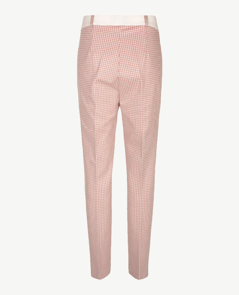 Brax Raphaela - Lillyth - Elastiek rondom jersey - pied de poule rose - Normale lengte