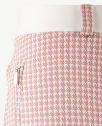 Brax Raphaela - Lillyth - Elastiek rondom jersey - pied de poule rose - Normale lengte