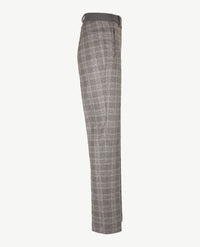 Brax Raphaela - Lillyth - Elastiek rondom jersey - normale lengte - Ruit grey