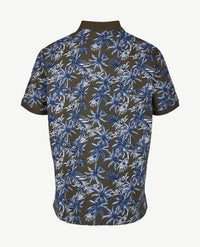 Brax - Polo Perry P - Jersey - Dessin khaki en blauwen