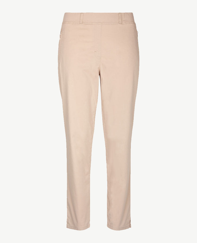 Brax Raphaela - Lavina Zip 6-8 lengte - Elastiek rondom - katoen - Beige