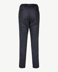 Brax - Thore - Herenbroek met elastiek rondom - Travel jersey - Ruitje navy met grijs en zwart