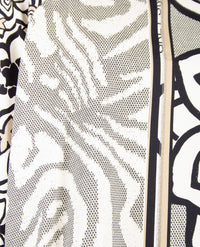 Frank Walder - Top - Boordje - Off-white, zwart en beige