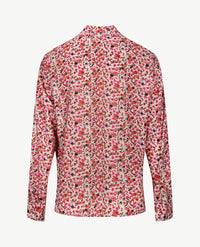Erfo - Blouse - Dessin beige, zwart, pink en cognac