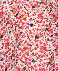 Erfo - Blouse - Dessin beige, zwart, pink en cognac