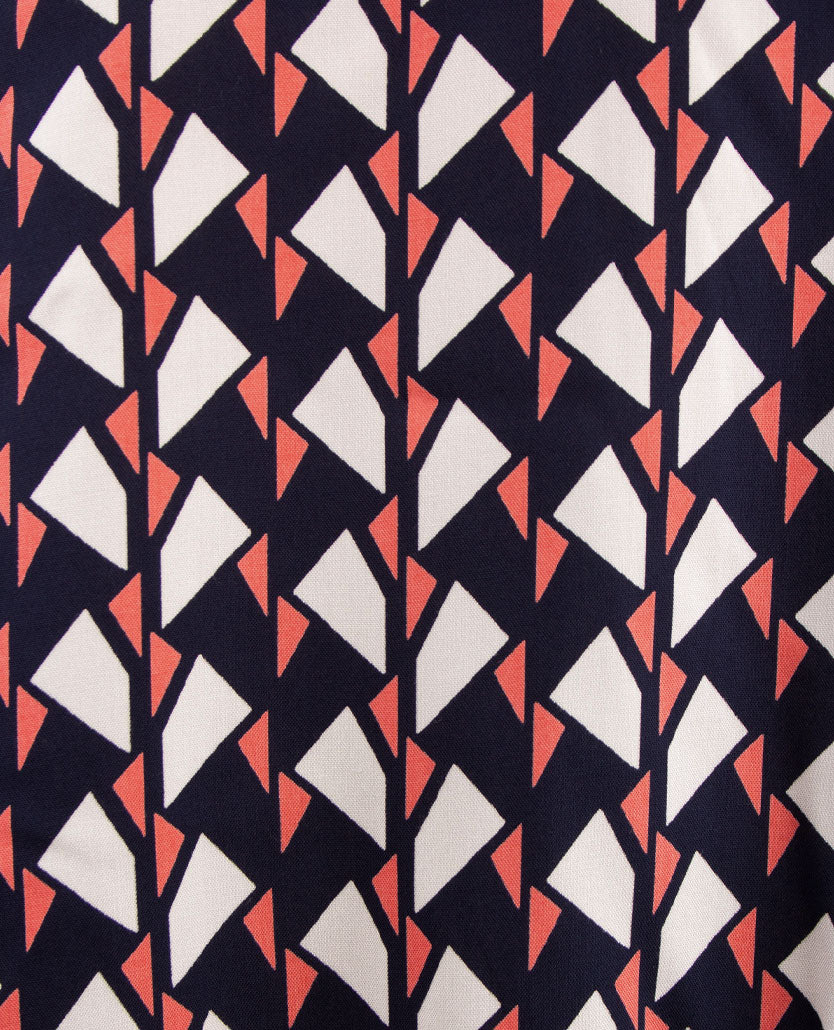 Erfo - Blouse - Blouson - Dessin navy, oranje