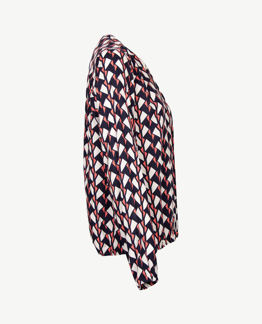 Erfo - Blouse - Blouson - Dessin navy, oranje
