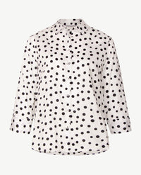 Eterna - Blouse - Met kraag - Nopje - Zwart en wit