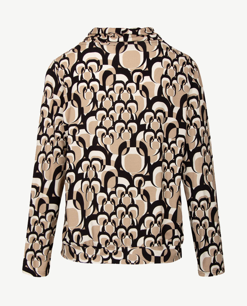 Frank Walder - Blouson coll - Retro, zwart, off-white en beige