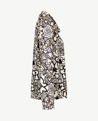 Frank Walder - Blouson - Bloem, off-white, zwart en beige