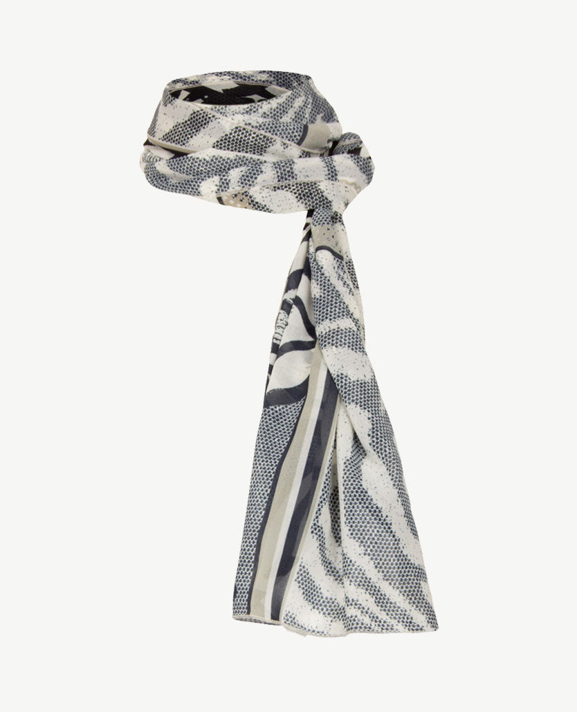 Frank Walder - Shawl - Zwart, beige en off-white