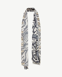 Frank Walder - Shawl - Zwart, beige en off-white