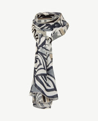 Frank Walder - Shawl - Zwart, beige en off-white