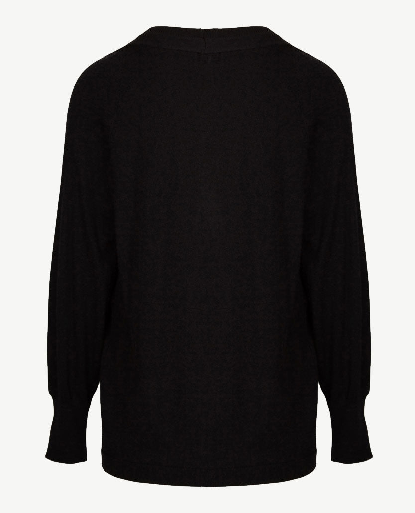 Frank Walder  - Halflang Vest - Zwart