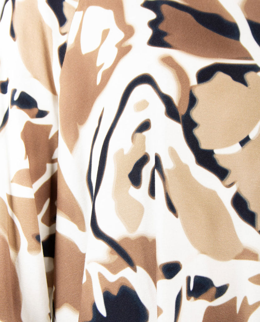 Frank Walder  - Top ronde hals - Beiges, off-white en navy