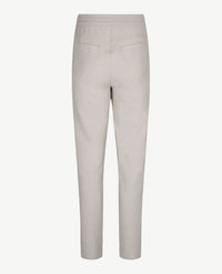 Frank Walder - Pantalon travel - Elastiek rondom met koordje - Zilvergrijs