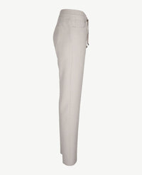 Frank Walder - Pantalon travel - Elastiek rondom met koordje - Zilvergrijs