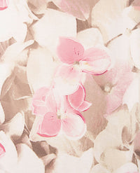 Frank Walder  - Blousontop - Dessin écru, rose en beiges