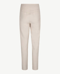 Frank Walder - Pantalon travel - Elastiek rondom met koordje - Greige