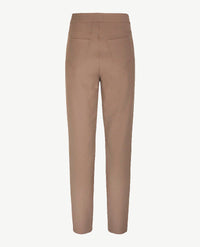 Frank Walder - Pantalon travel - Elastiek rondom met koordje - Taupe