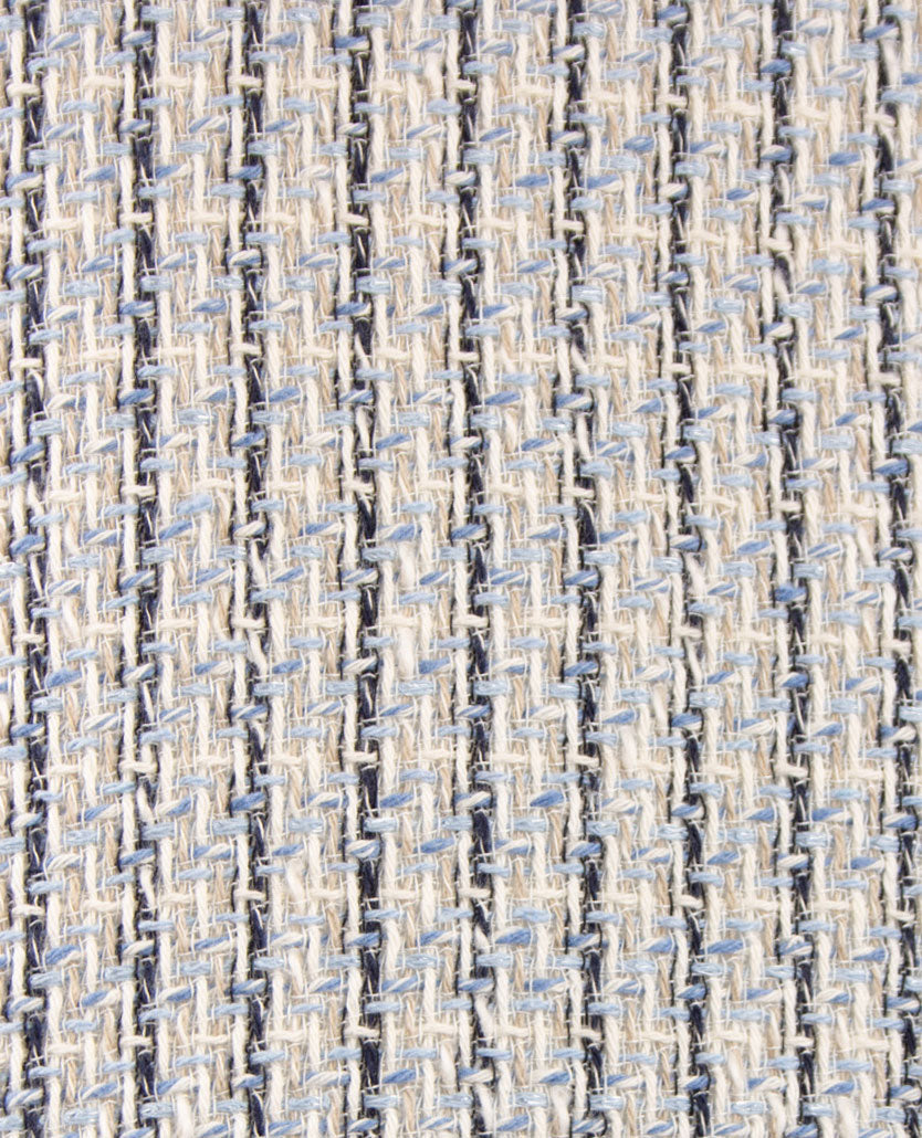 Frank Walder - Vestjasje 'Chanel' met rits en zakjes - Navy met blue, zand en wit