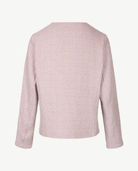 Frank Walder - Vestjasje 'Chanel' met rits en zakjes - Pastels lila en off-white