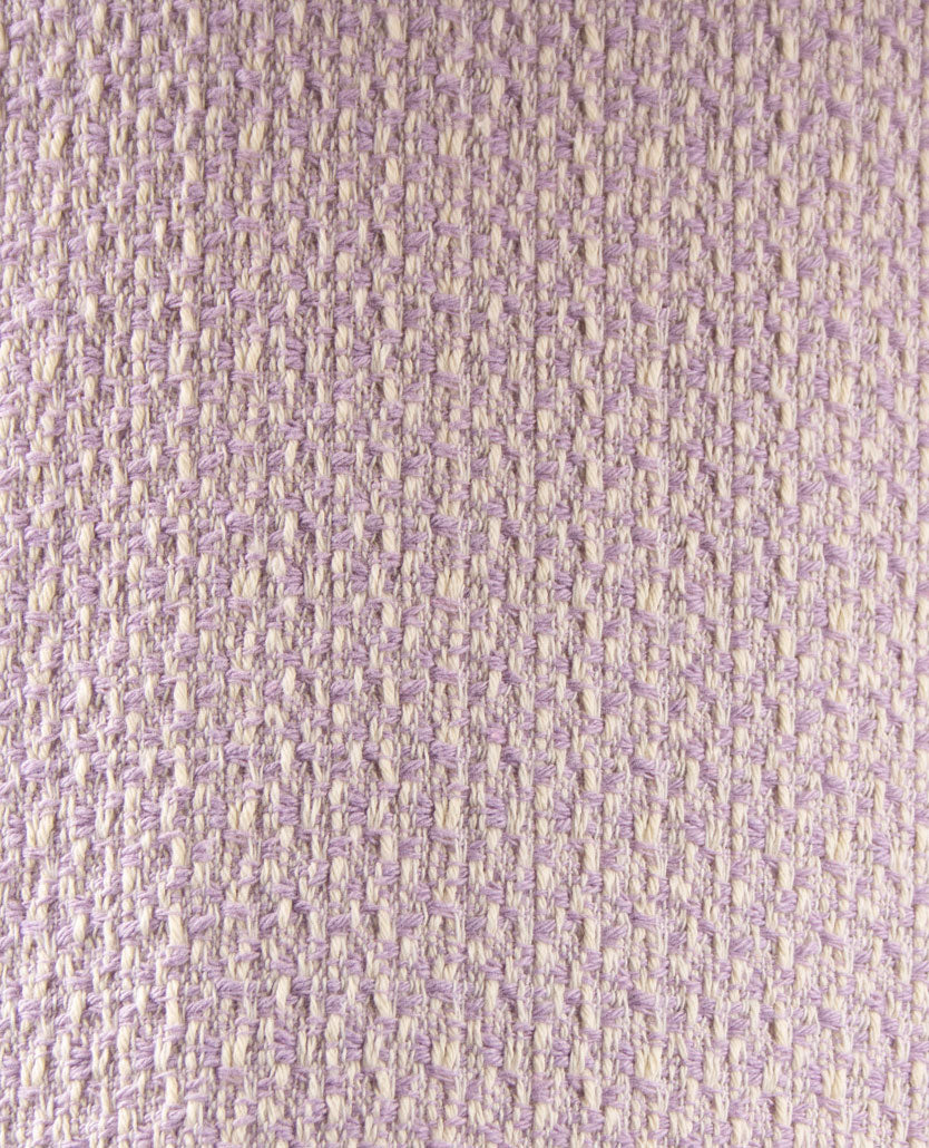 Frank Walder - Vestjasje 'Chanel' met rits en zakjes - Pastels lila en off-white
