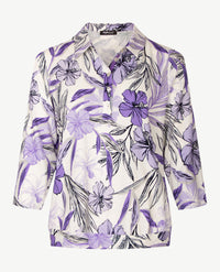 Frank Walder - Polo - Paars met navy, grijs en off-white