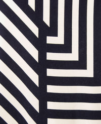 Frank Walder - Polo - streep - Navy met licht beige