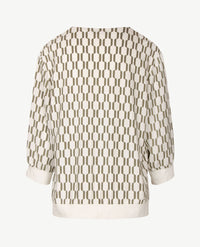 Frank Walder  - Lichte top - Khaki en off-white