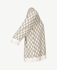 Frank Walder  - Lichte top - Khaki en off-white