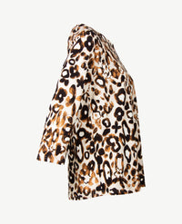 Frank Walder  - Top ronde hals - Camel, beige, zwart en off-white