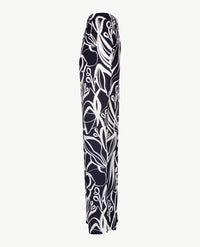 Gardeur - Elastiek rondom - Franca - Zijdelook - Normale lengte - Navy met wit